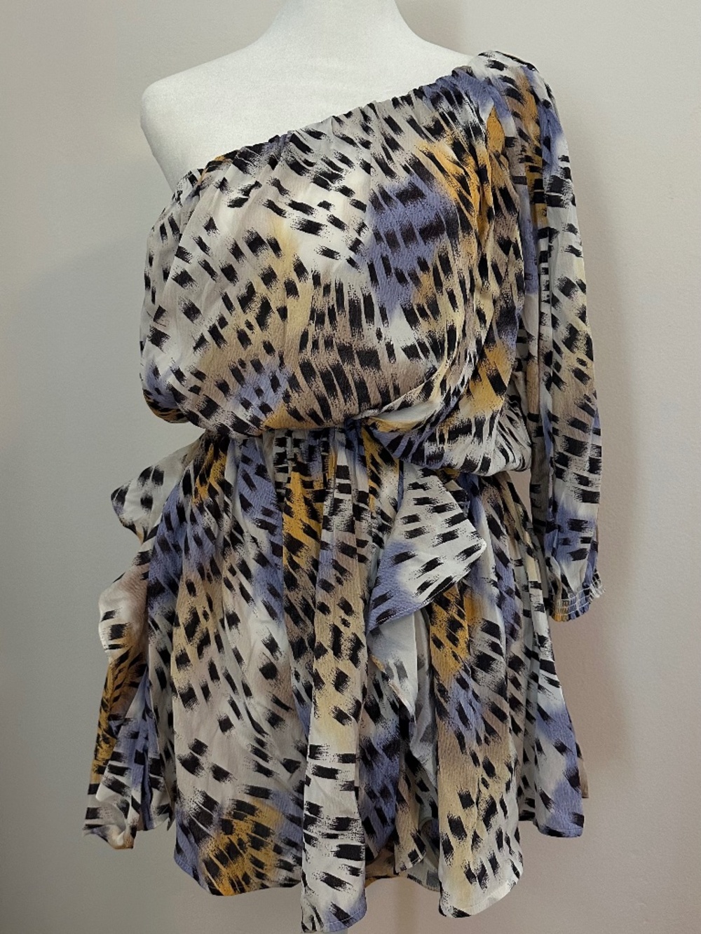 IRO Animal Print Silk Romper — NWT